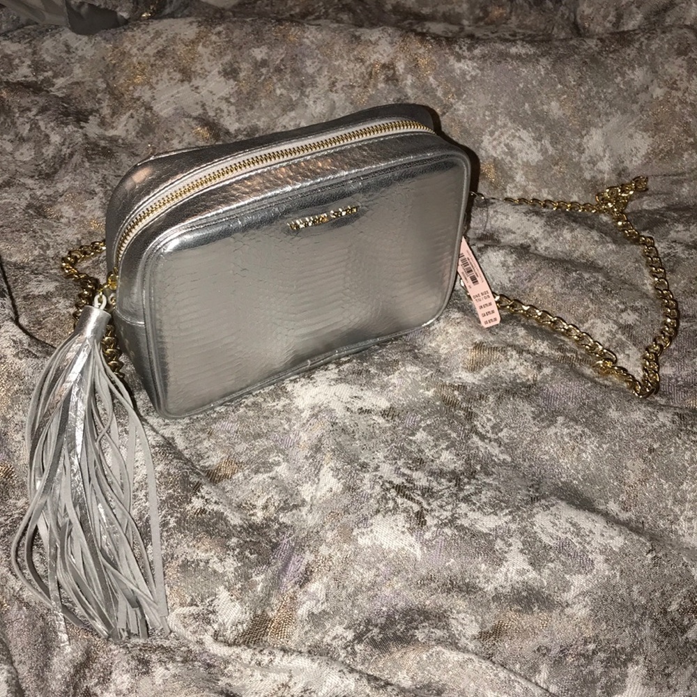 NWT Victoria Secret silver and gold crossover